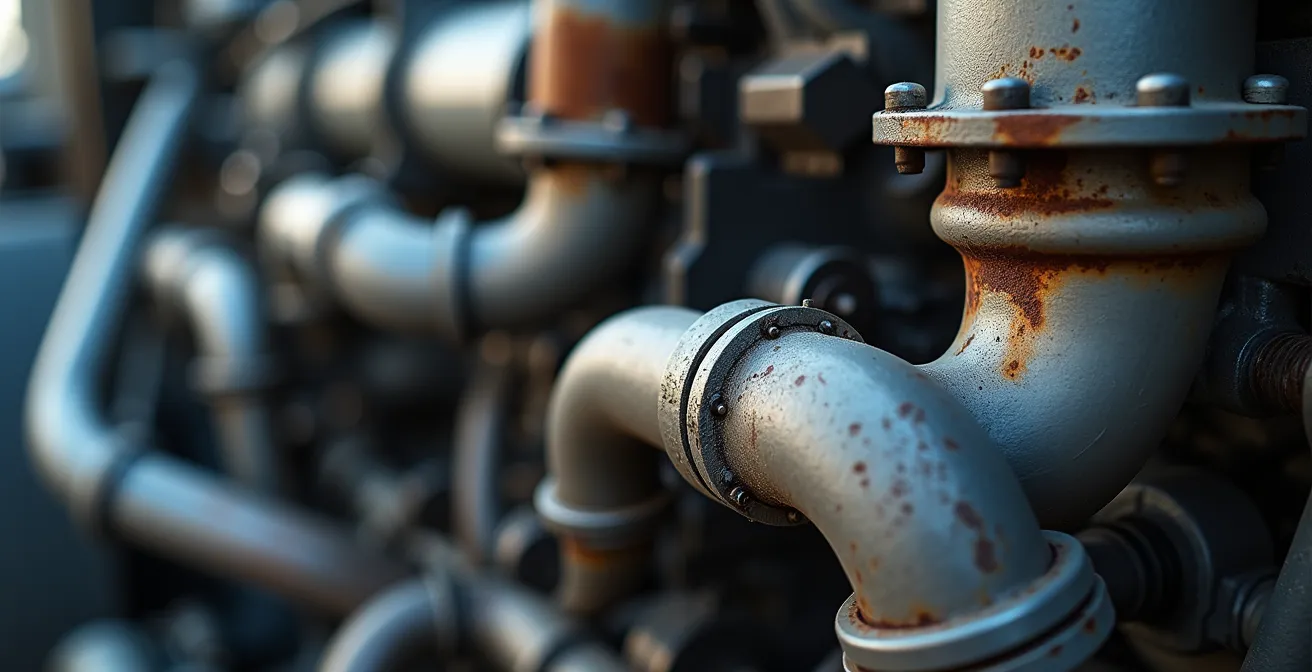Inspection technique d'un camion de déménagement montrant les éléments clés de conformité environnementale