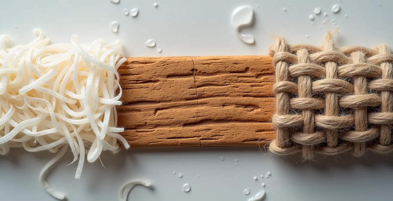 Comparaison visuelle des taux d'humidité optimaux pour différents matériaux patrimoniaux